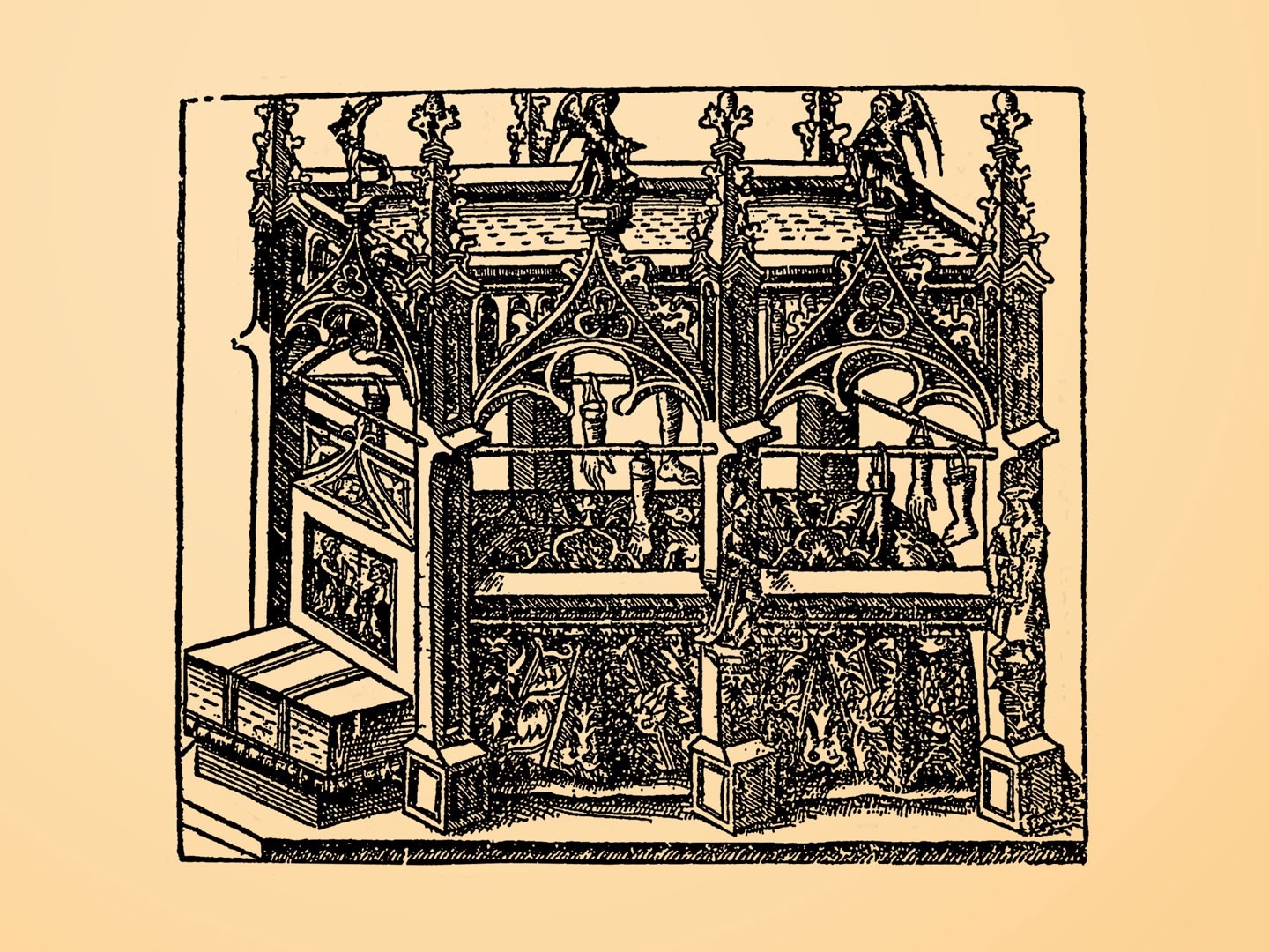 Lichtprojektion der Grabstätte des Bischof Benno im Meißner Dom