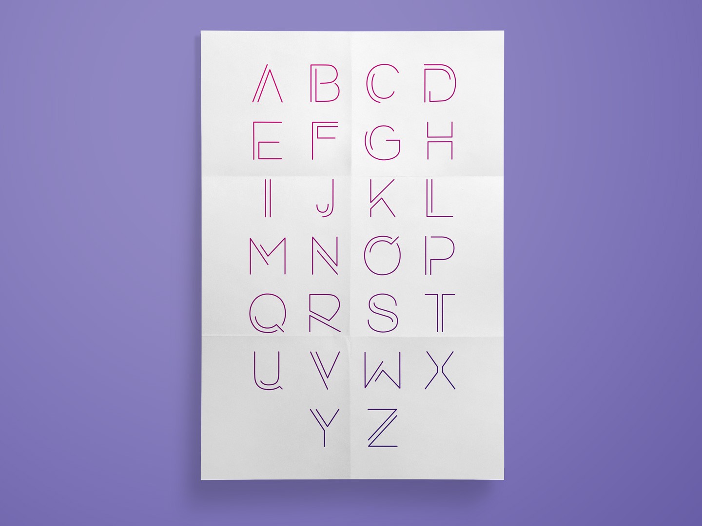 Typografie, Moderne Plakatschriftart